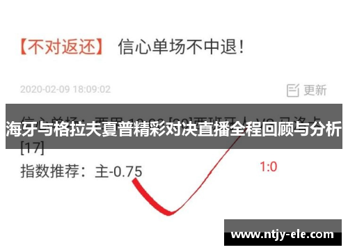 海牙与格拉夫夏普精彩对决直播全程回顾与分析